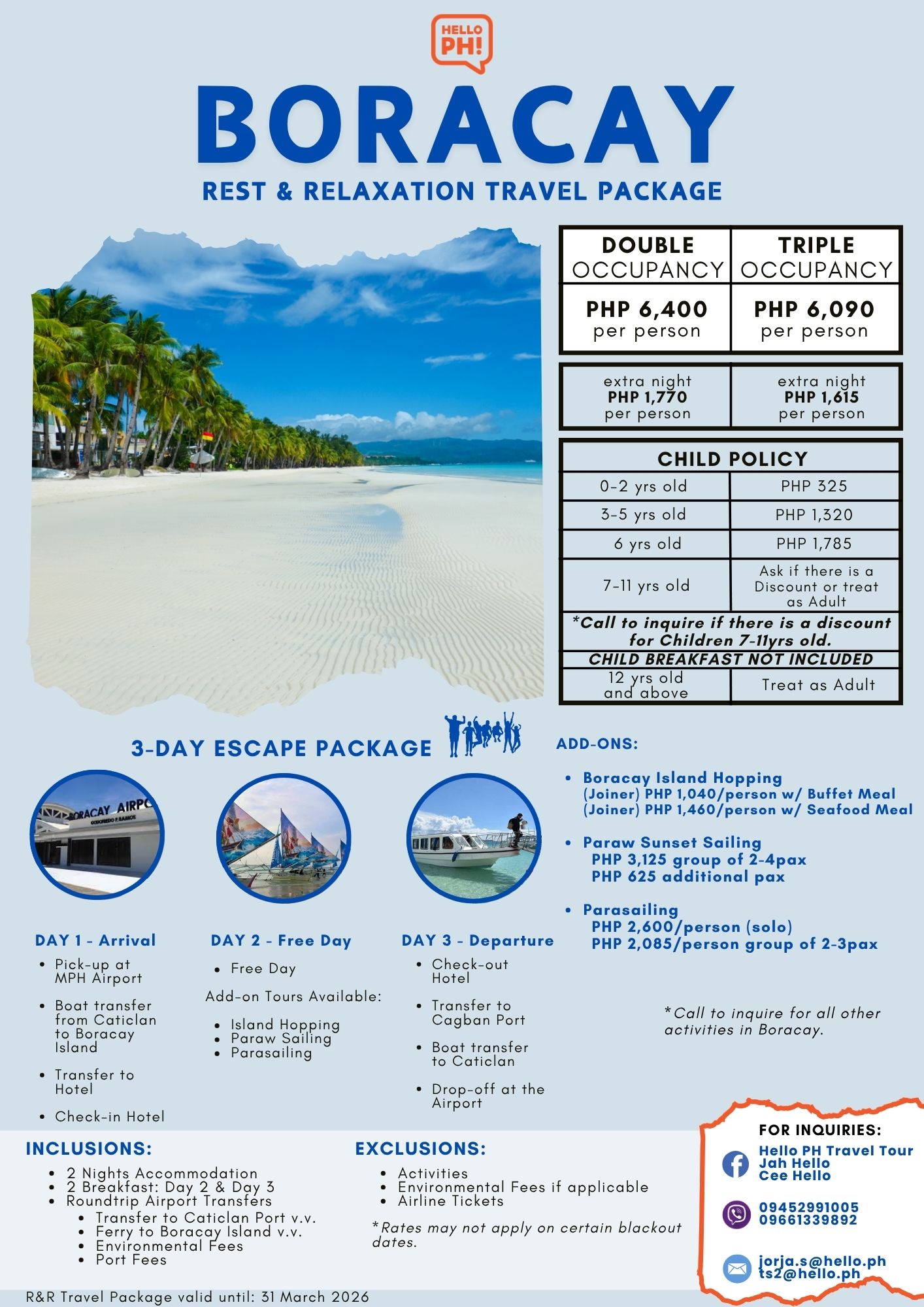 Boracay R&R 2025 Hello PH