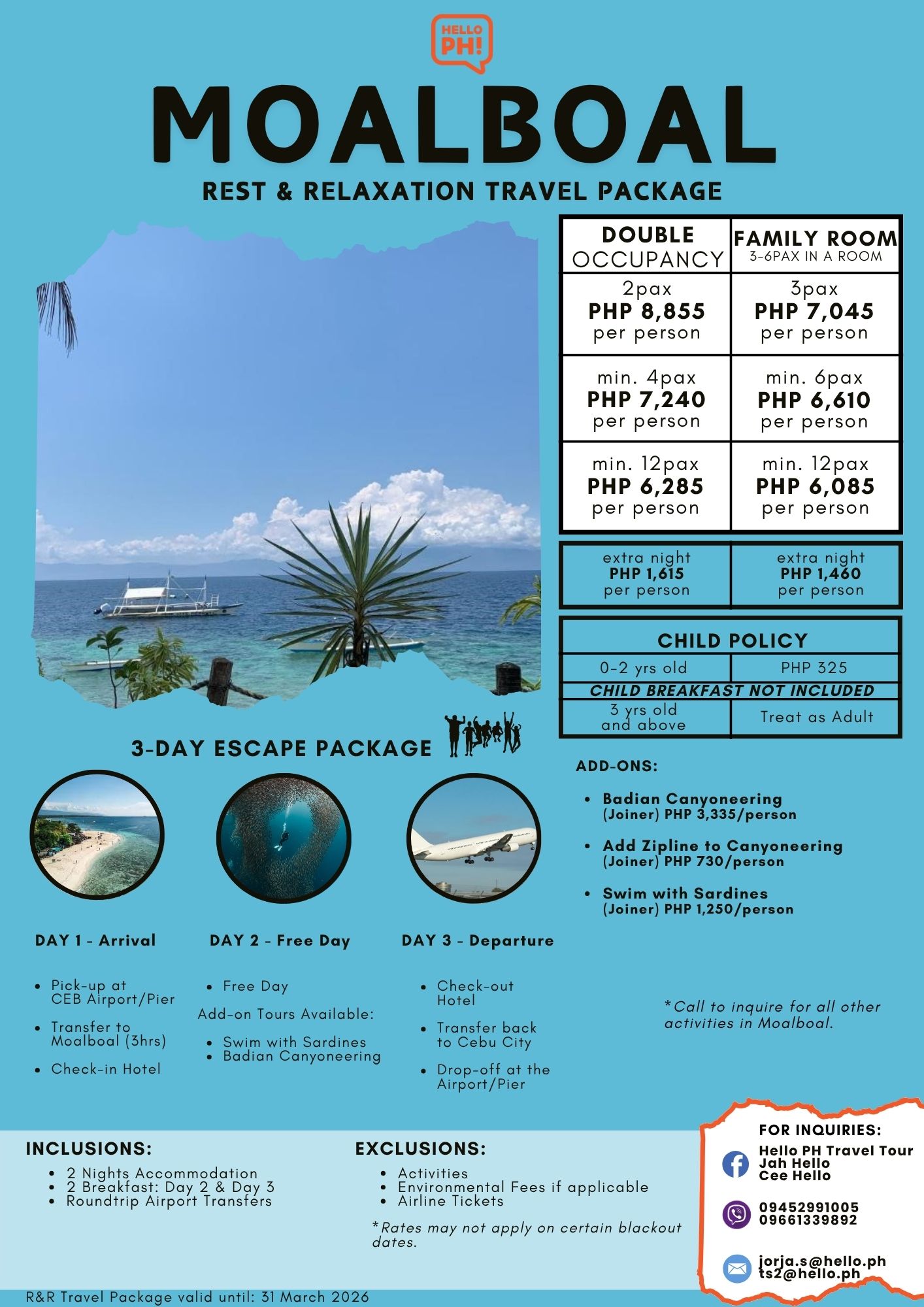 Moalboal R&R 2025 Hello PH