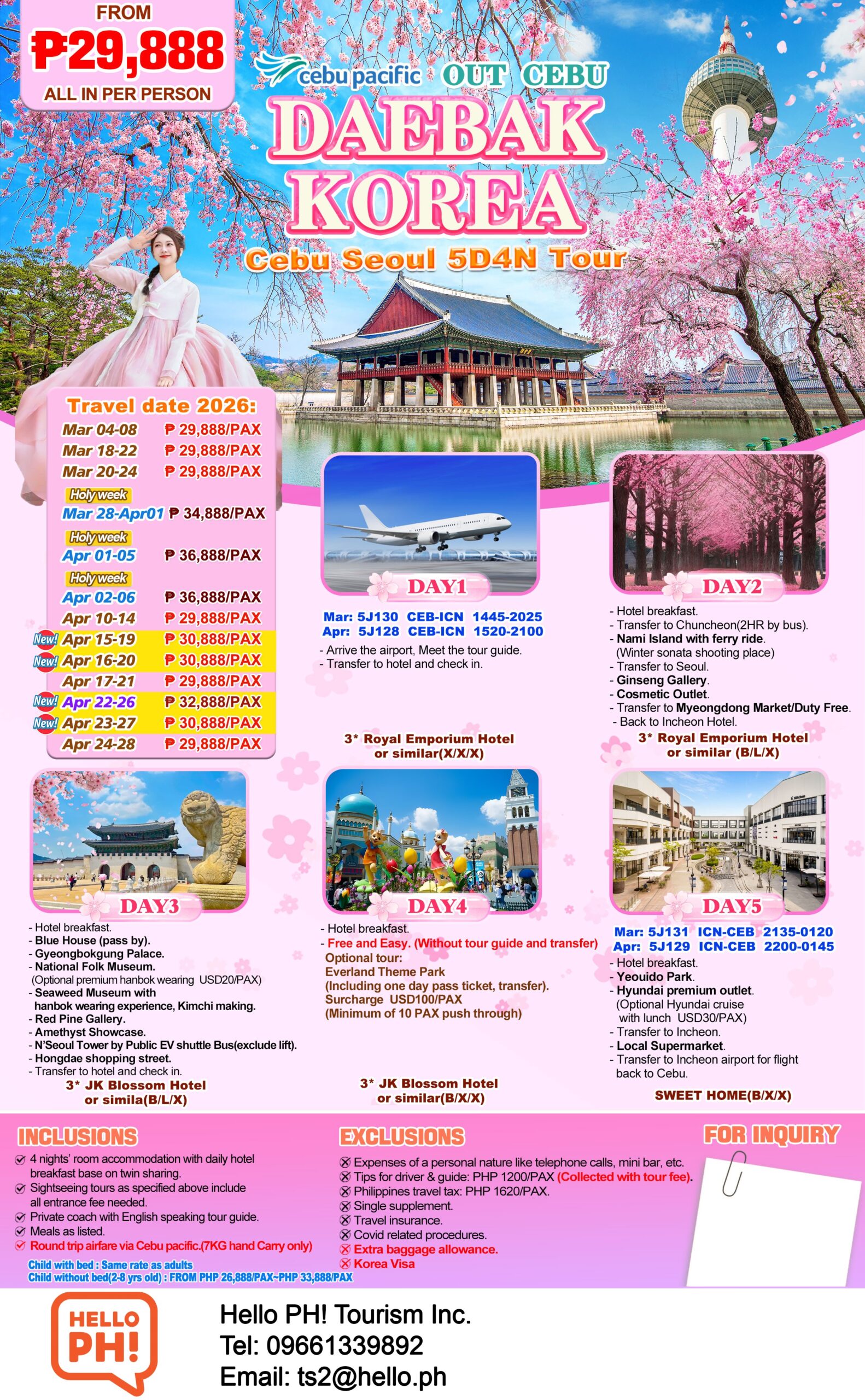 Korea Out Cebu Spring